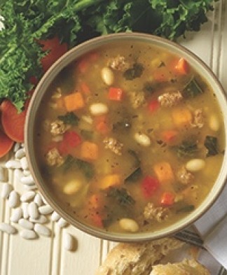 Chicken Sausage & Kale Soup